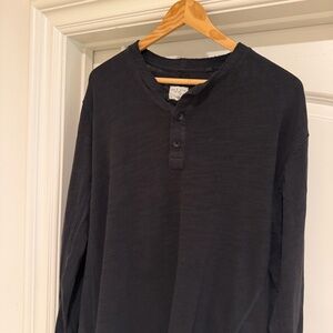 Rag & Bone Charcoal Knit Henley